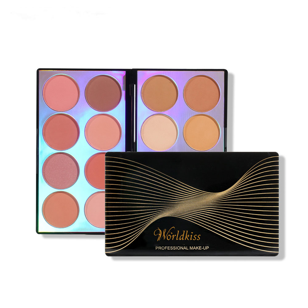 Palette de fards à paupières multifonctions appliquant également du fard à joues et mettant en évidence pour un maquillage professionnel