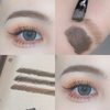 Teinte naturelle des sourcils pour une beauté sans taches avec une brosse flexible facile à dessiner