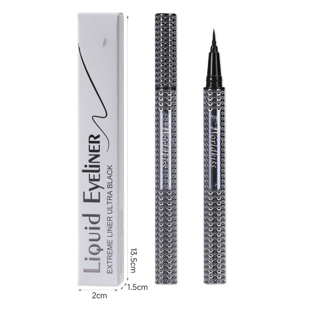 Stylo eye-liner métallique à haute teneur en pigments et paillettes, dessin lisse, anti-taches