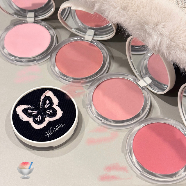 Poudre de maquillage fard à joues de marque privée hautement pigmentée