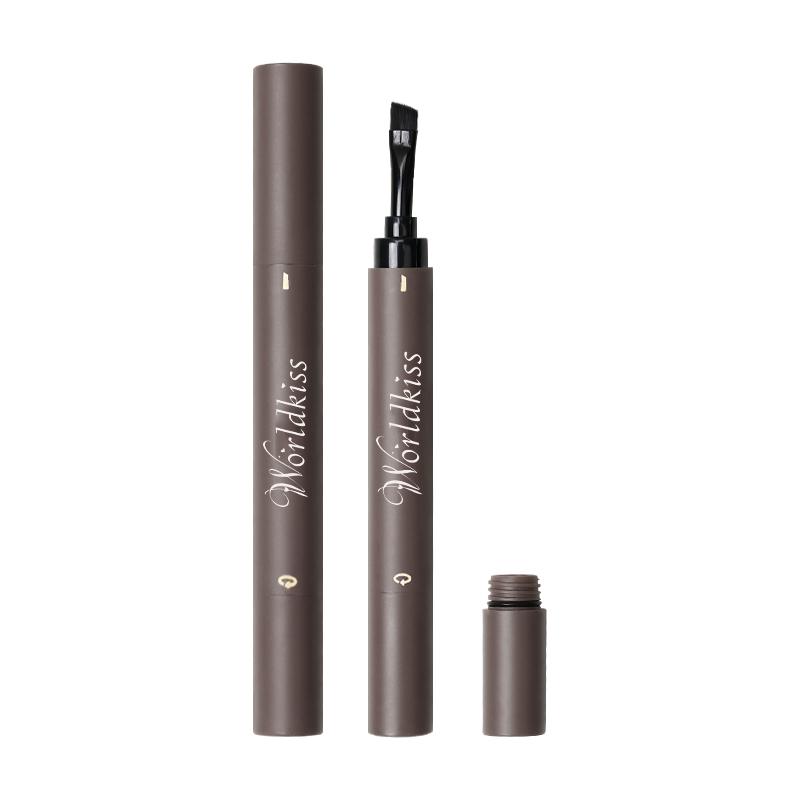 Teinte naturelle des sourcils pour une beauté sans taches avec une brosse flexible facile à dessiner