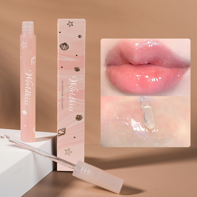 Gloss à lèvres hydratant cosmétique pour maquillage de beauté avec effet hydratant à texture douce