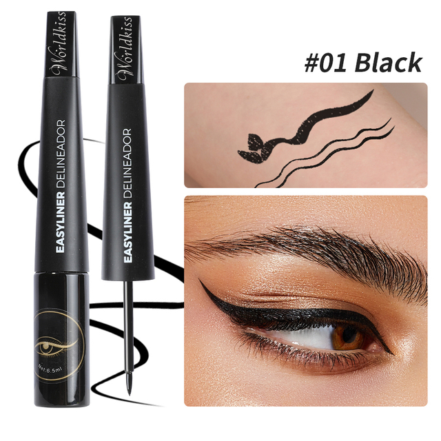 Eyeliner imperméable à séchage rapide en 3 secondes et Anti-halo, cosmétique pour un maquillage longue durée