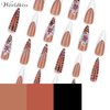 Presse à talons hauts OEM 3D imprimé léopard sur les ongles – Ongles artificiels à couverture complète