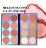 Palette de fards à paupières multifonctions appliquant également du fard à joues et mettant en évidence pour un maquillage professionnel