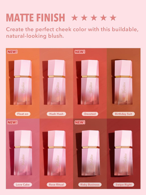 Blush liquide mat | Teinte naturelle de joues longue durée | OEM de marque privée